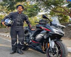 He is a motorcycle enthusiast and loves to ride his bike. 